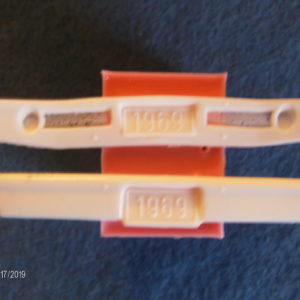 MPC 69 Coronet R/T Dated front & Rear Bumpers